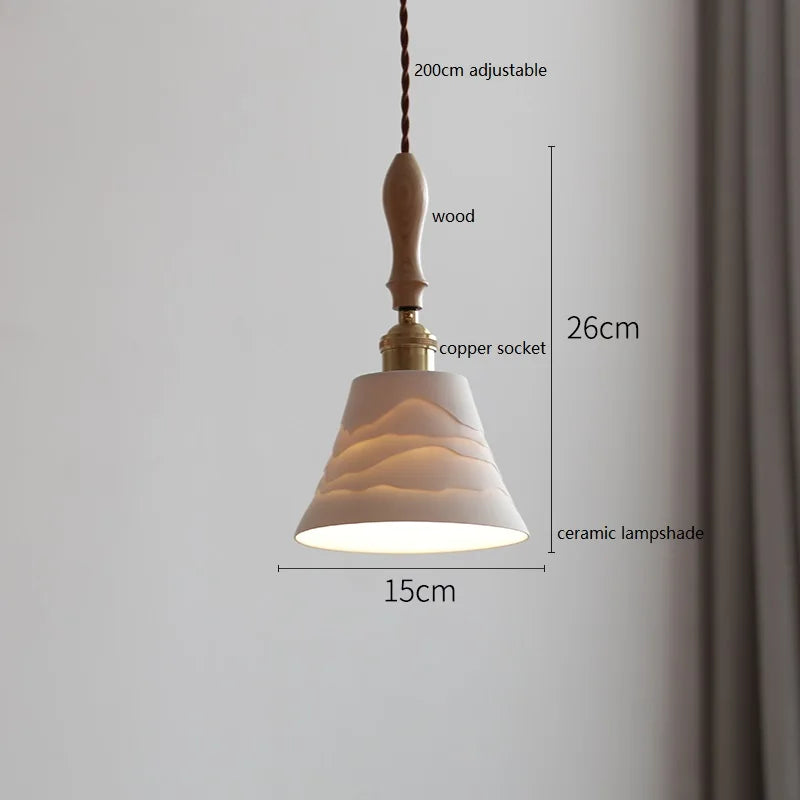 suspension LED en céramique conique design - vue 20 sur 29