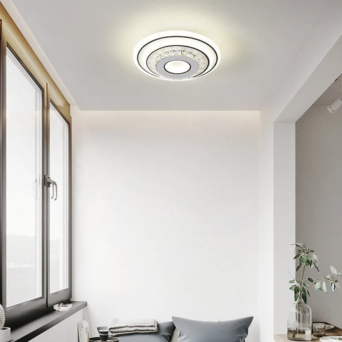 plafonnier moderne minimaliste en cristal à led créatif - vue 6 sur 10