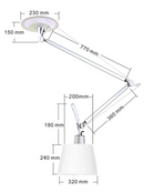 suspension pliable et mobile design italien pour éclairage moderne