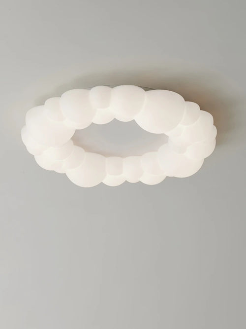 lampe nuage moderne led design anneau nordique éclairage lustre - vue 2 sur 14