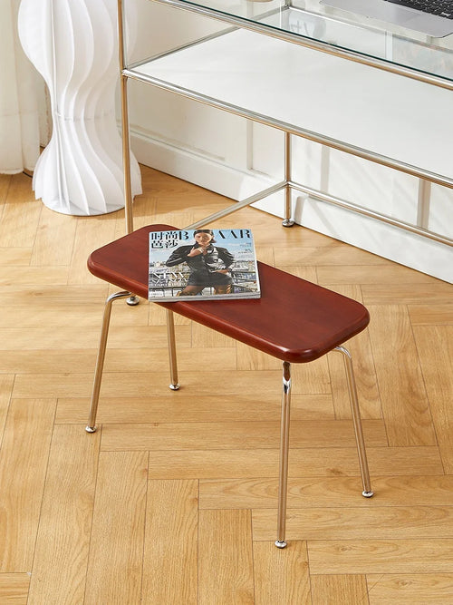 banc en bois massif style rétro pour décoration polyvalente - vue 3 sur 9