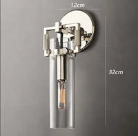 applique murale en verre style industriel rétro pour intérieur
