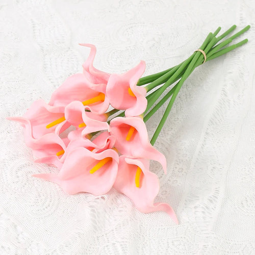 lot de fleurs artificielles lys calla pour mariage et décoration florale - vue 17 sur 23