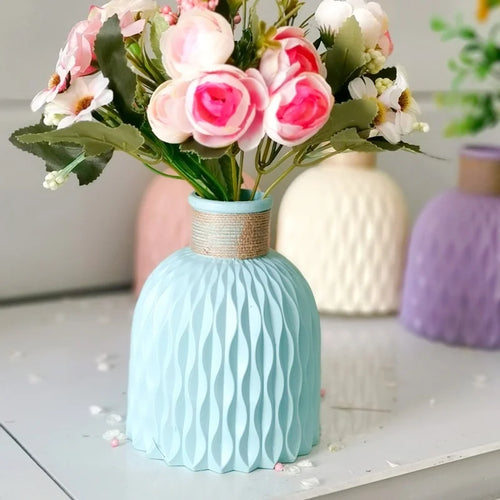 vase moderne en plastique pour décoration florale nordique - vue 11 sur 26