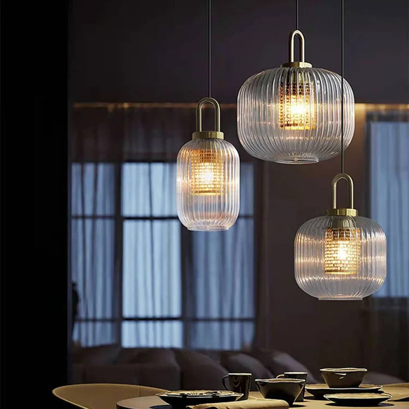 suspension moderne en verre pour café - vue 4 sur 16