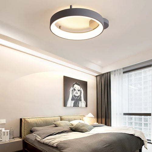 lustre led nordique simple pour décoration intérieure morandi - vue 4 sur 8
