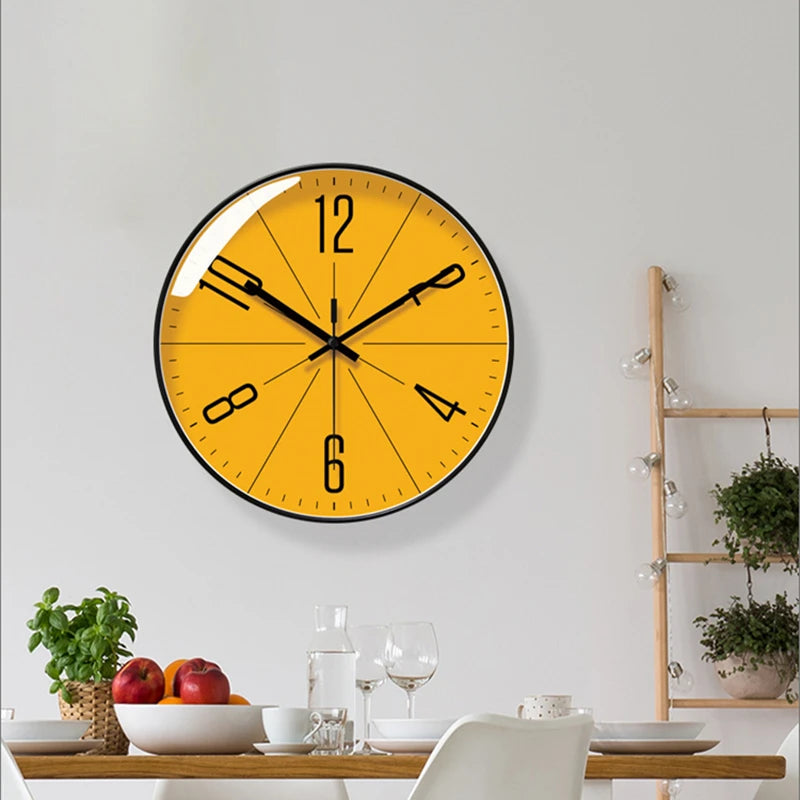 horloge murale silencieuse moderne pour décoration intérieure facile à lire - vue 5 sur 8