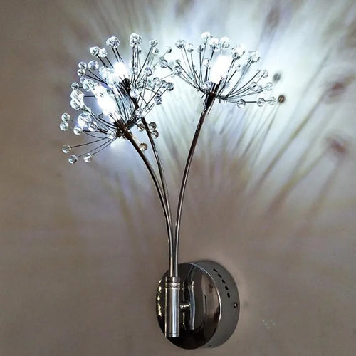 applique murale nordique en forme de pissenlit design créatif à led - vue 2 sur 7