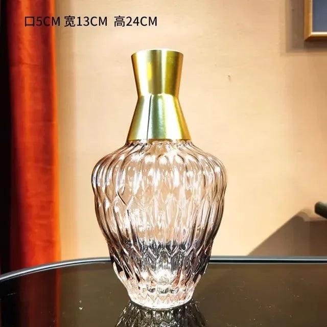 vase en verre décoratif pour arrangements floraux modernes - vue 8 sur 16