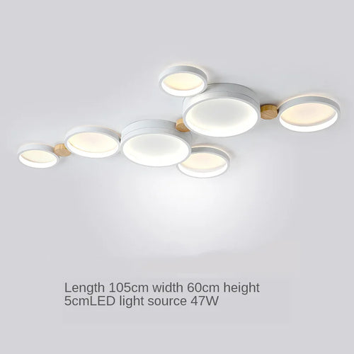plafonnier moderne en bois avec éclairage led intérieur - vue 26 sur 36