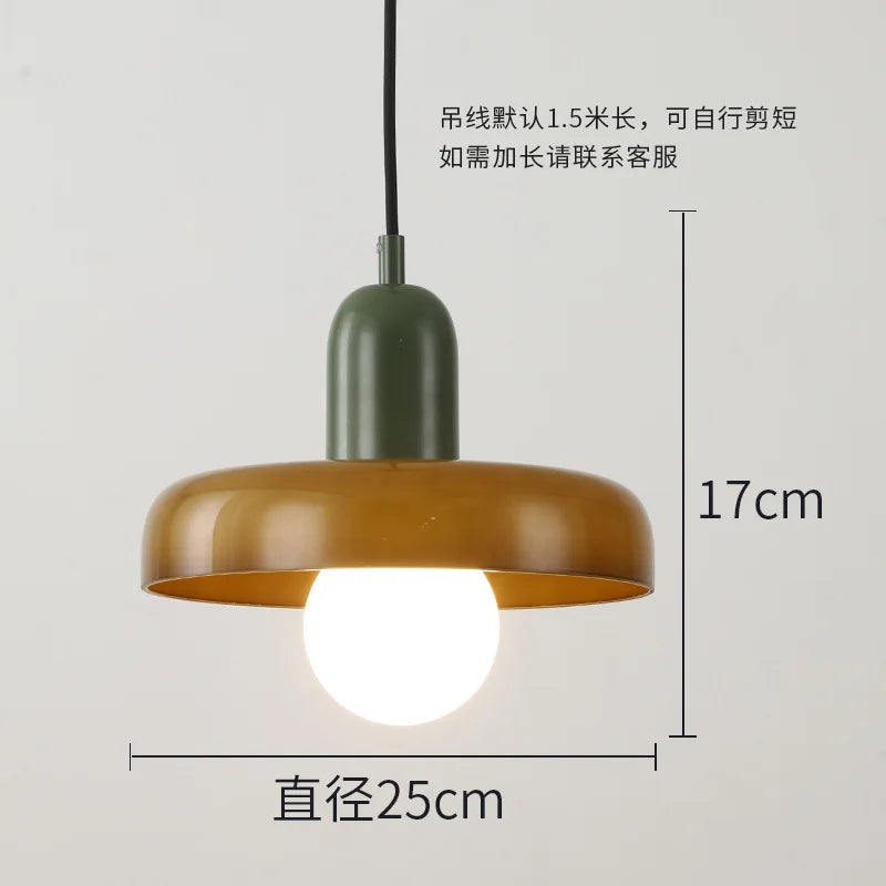 lampe suspendue en verre nordique pour décoration intérieure - vue 10 sur 30