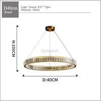 lustre moderne en cristal design haut de gamme pour intérieur élégant