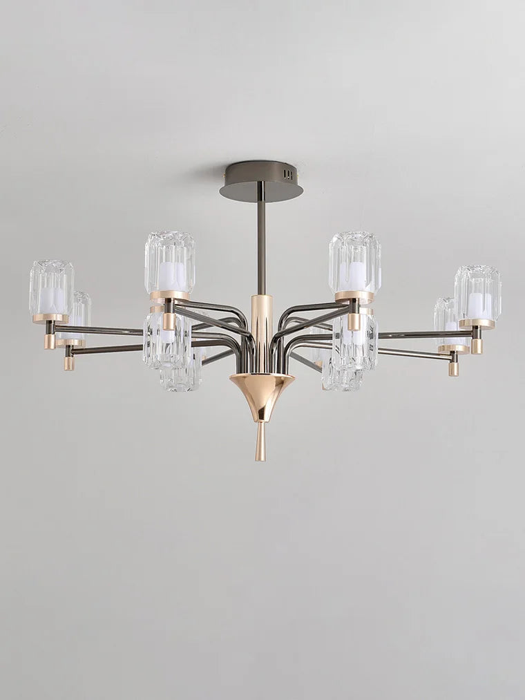 lustre moderne éclairage intérieur suspension design élégant - vue 5 sur 9