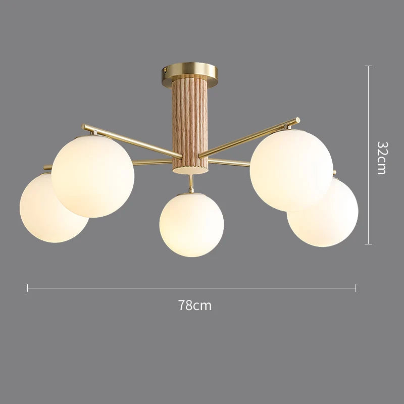 lustre japonais en cuivre style rétro médiéval pour intérieur élégant - vue 10 sur 13