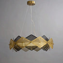 lustre post-moderne en acier inoxydable suspension led minimaliste italienne