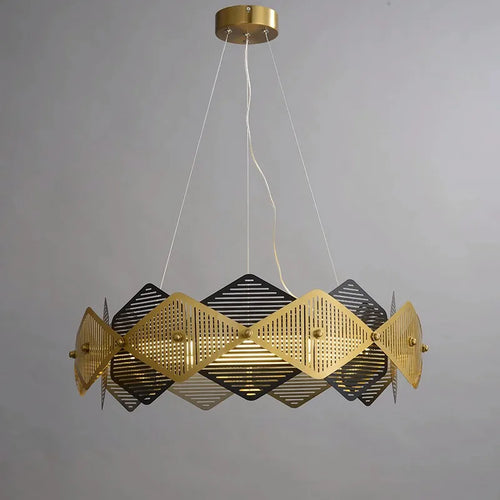 lustre post-moderne en acier inoxydable suspension led minimaliste italienne - vue 5 sur 13