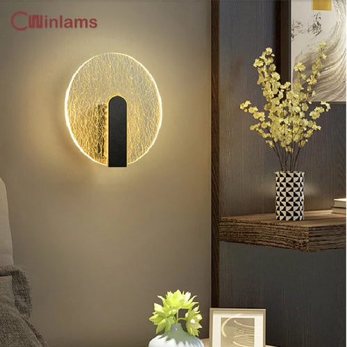 lampe de chevet murale acrylique design moderne motif losange minimaliste - vue 2 sur 14