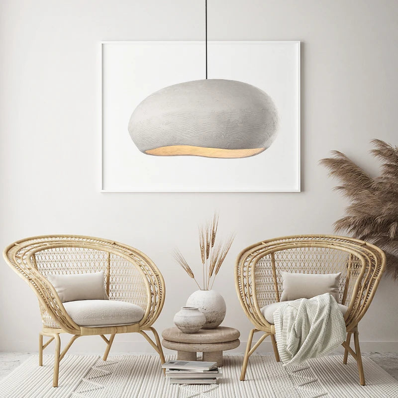 lustre nordique wabi sabi style rétro pour décoration maison - vue 3 sur 7