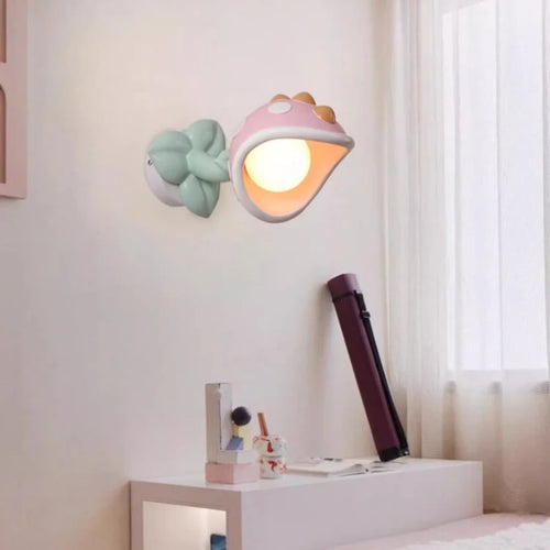 applique murale mignonne pour chambre d'enfant design fleur princesse - vue 3 sur 6