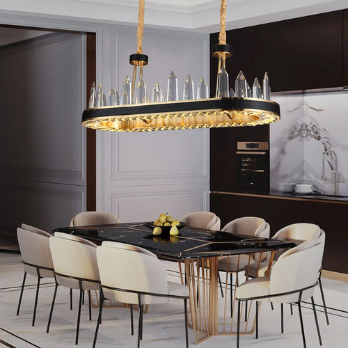suspension en cristal transparent pour une décoration moderne - vue 6 sur 11