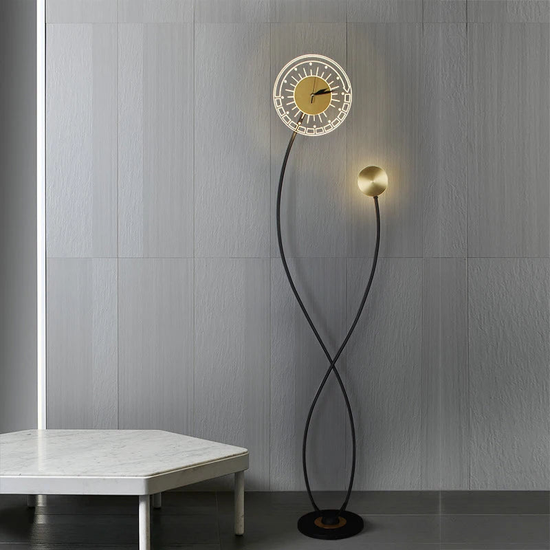 Lampadaires nordiques avec horloge LED - vue 4 sur 9