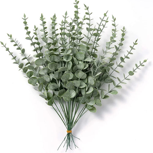 lot de 20 tiges d eucalyptus artificielles pour décorations festives - vue 9 sur 8