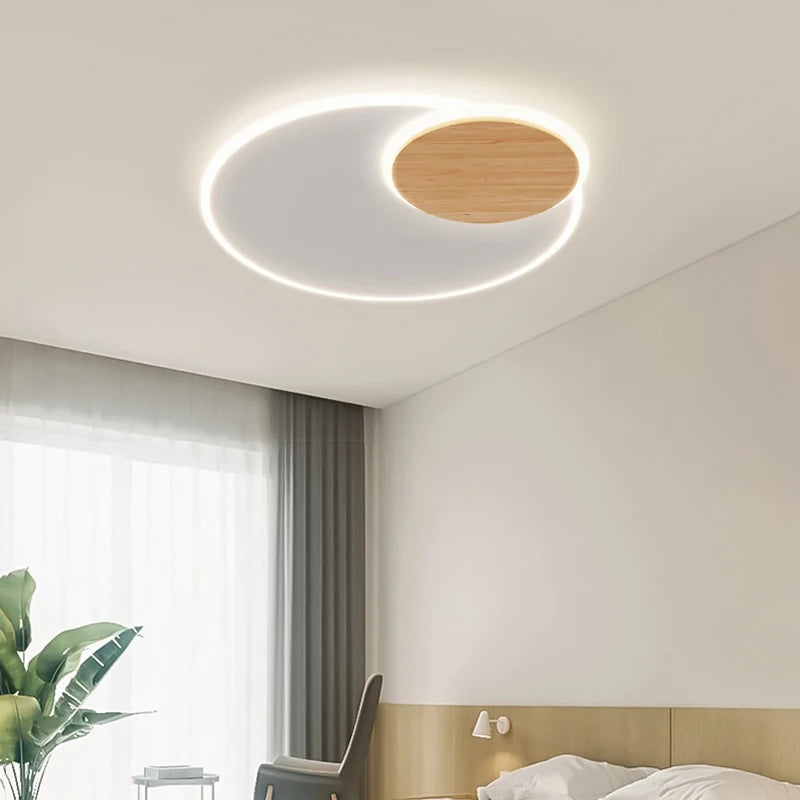 plafonnier led encastré nordique moderne simple créatif - vue 3 sur 9