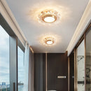 lustre moderne led en verre cristal pour décoration maison