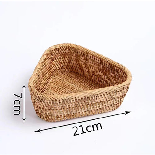 panier de rangement tissé à la main en rotin pour cuisine et pique-nique - vue 9 sur 22