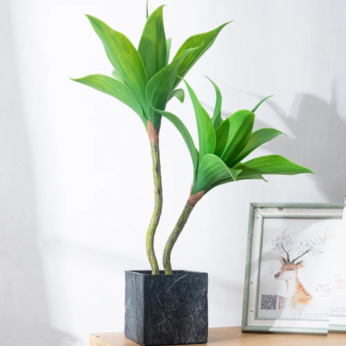 plantes artificielles dracaena arbre tropical en pot décoration intérieure - vue 4 sur 10