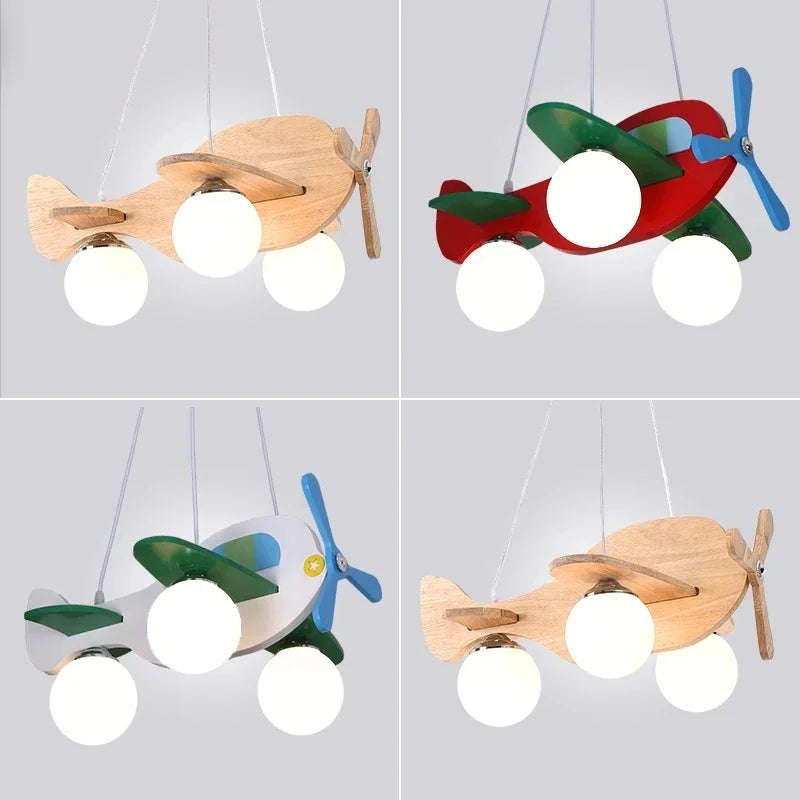 lustre en bois massif nordique design moderne pour éclairage créatif - vue 5 sur 9