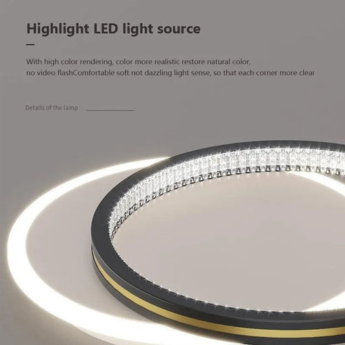 plafonnier moderne led luxueuse décoration intérieure nordique créative - vue 7 sur 14
