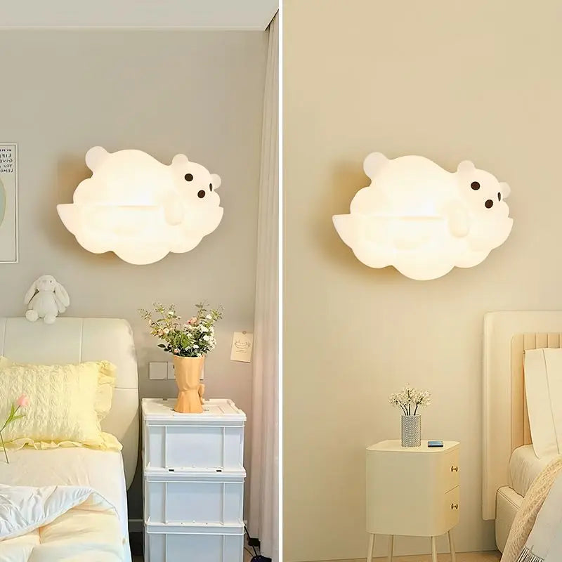 applique murale décorative en forme d'ours polaire idéale pour intérieur - vue 4 sur 9