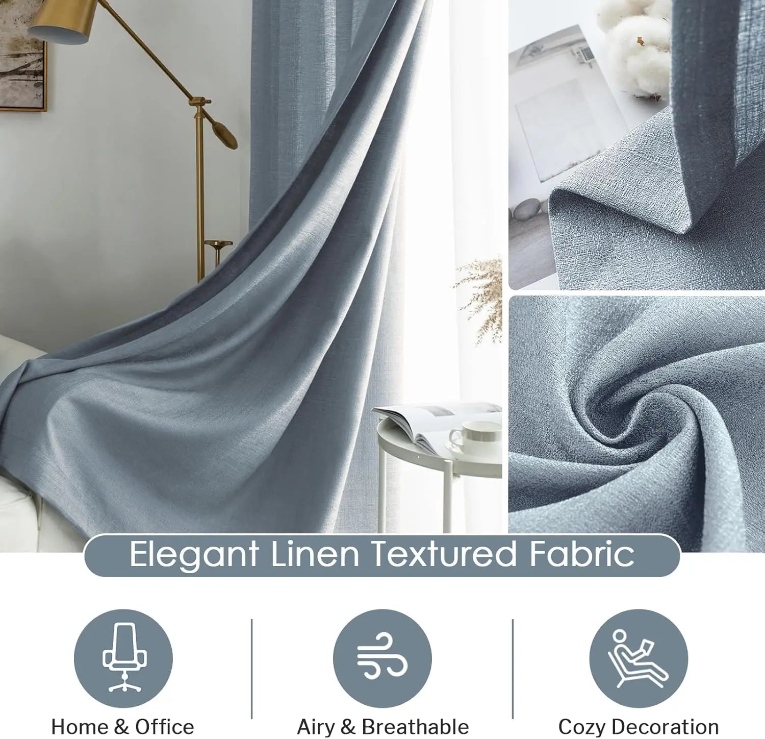Voilage tulle uni sur mesure pour chambre salon - vue 3 sur 9