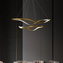 lustre moderne simple anneau irrégulier cordon réglable décoratif