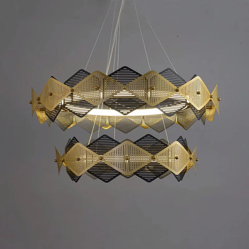 lustre post-moderne acier inoxydable lampe led minimaliste italienne - vue 5 sur 13