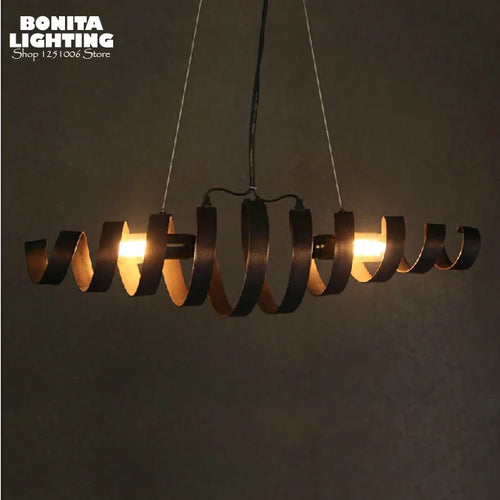 suspension pivotante rétro en corne de bœuf à led - vue 3 sur 6