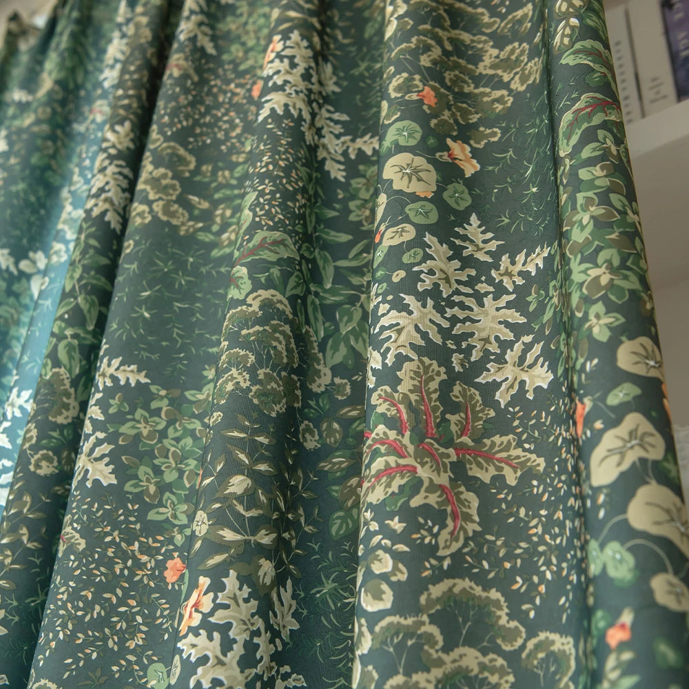 Rideau moderne translucide motif feuilles pour salon chambre - vue 3 sur 8