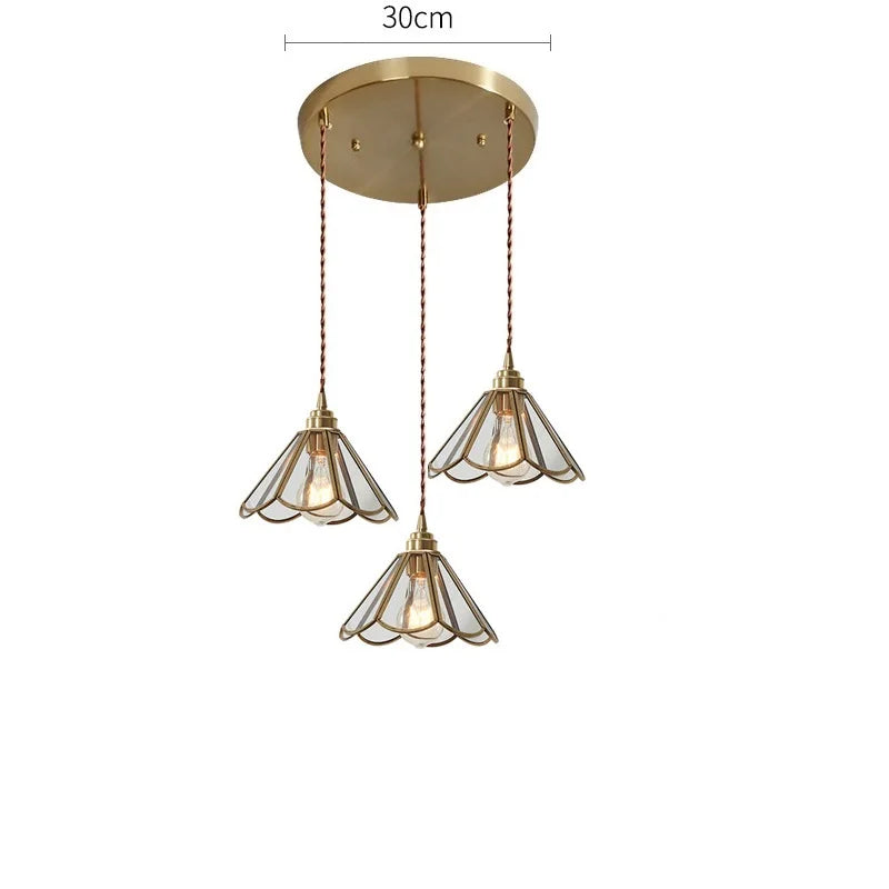 Suspension Nordique LED en Verre et corps doré - vue 11 sur 20