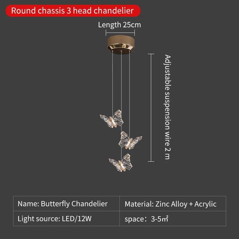 suspension en cristal nordique avec éclairage moderne décoratif - vue 11 sur 18
