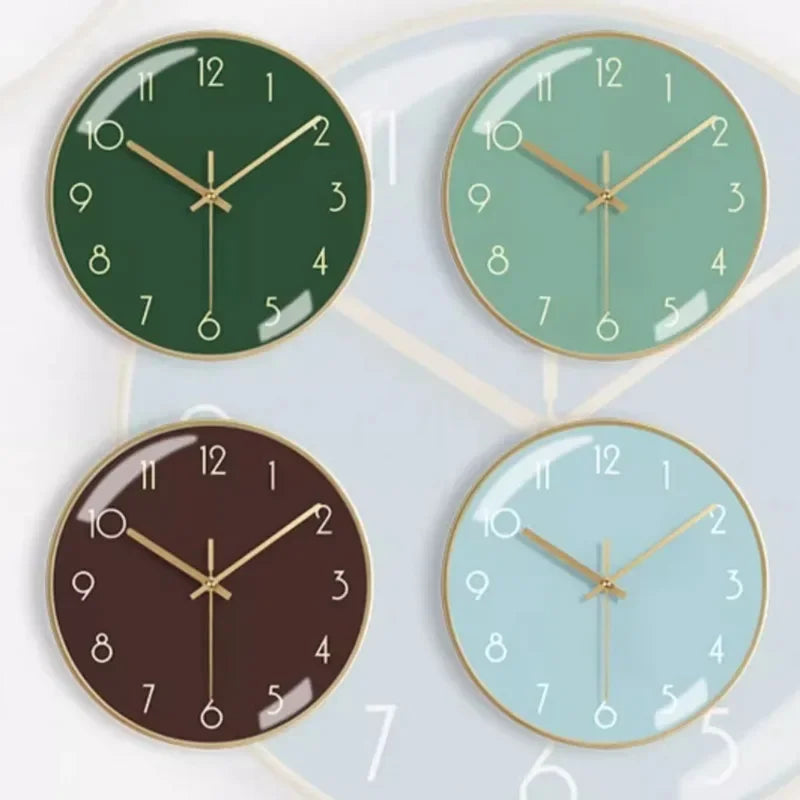 horloge murale moderne en métal esthétique et silencieuse - vue 5 sur 17
