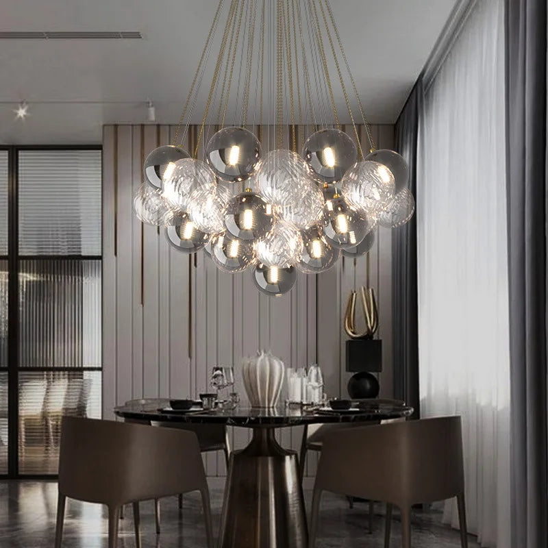 SANDYHA Lustre nordique 	 décoration de la maison Salon Luxe salle à manger ensembles rose mignon Lustre moderne Para Sala - vue 3 sur 14