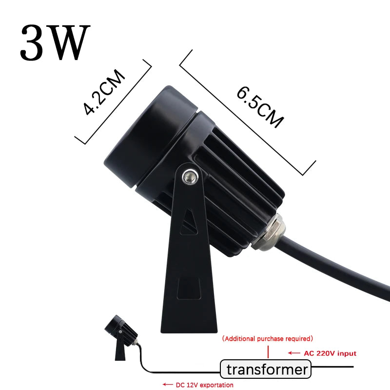 lampe led étanche pour éclairage extérieur jardin et sentier - vue 15 sur 15