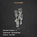 lustre en acrylique à led design pour décoration intérieure moderne