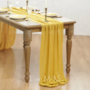 Chemin de table coton gaze style vintage mariage