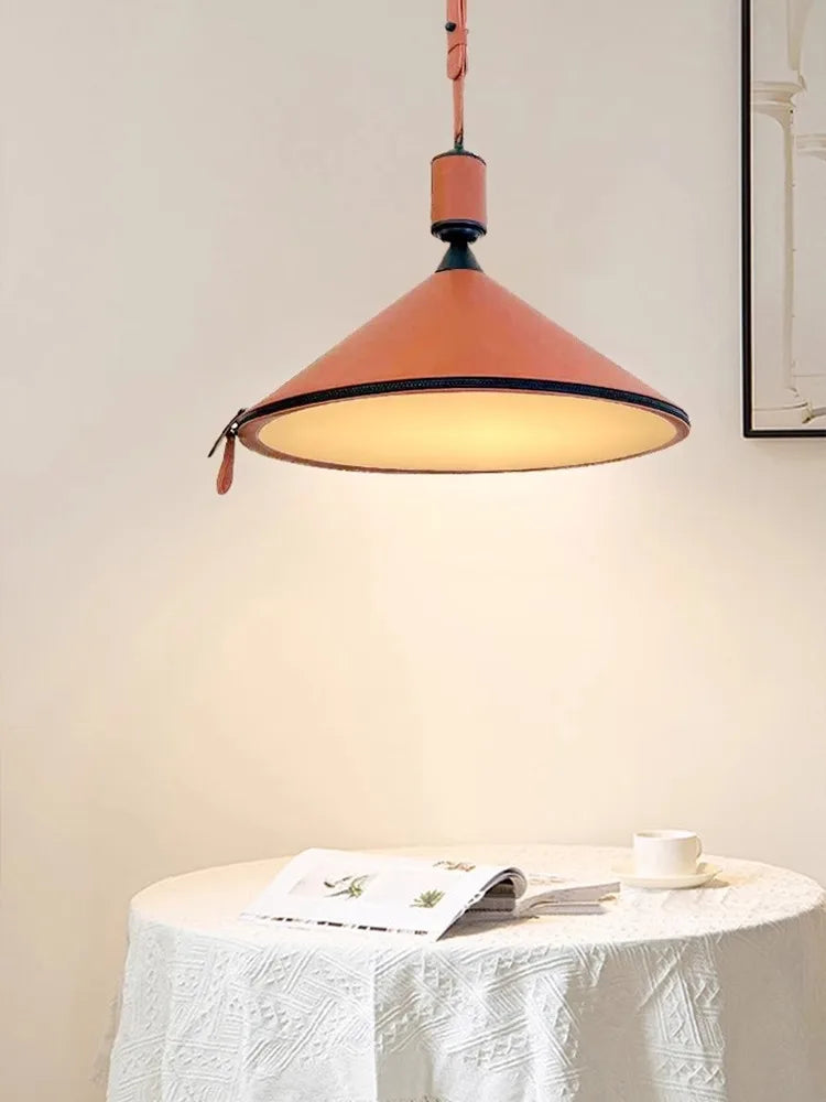 suspension minimaliste moderne en cuir de luxe - vue 5 sur 18
