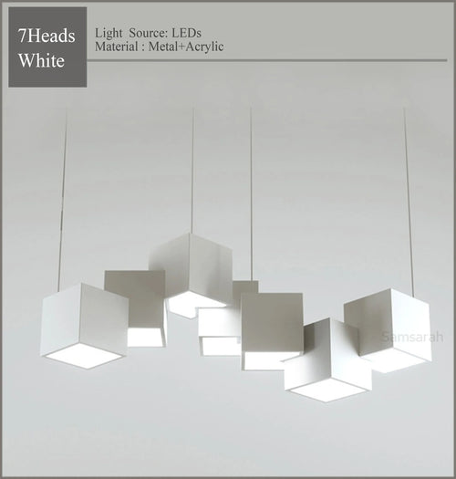 2024 Magic Cube Led Creative Pendant Light Ceilng Hanging Lamp for Dining Room Living Room Light Fixture Samsarah Lighting - vue 11 sur 10