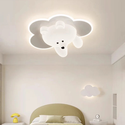 plafonniers mignons en forme d'ours et nuage pour enfants - vue 2 sur 10