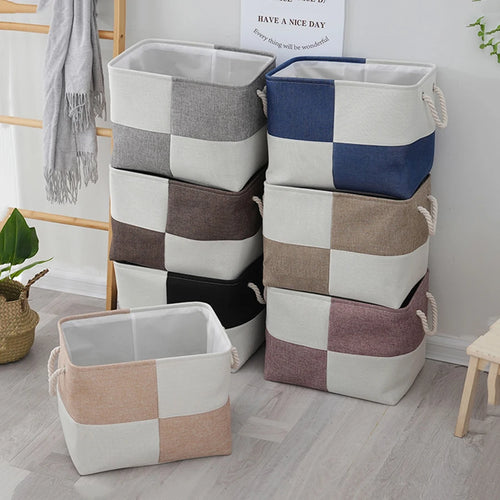 panier de rangement pliable pour linge et jouets - vue 4 sur 7