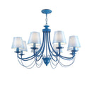 lustre en fer forgé noir et blanc design intérieur moderne